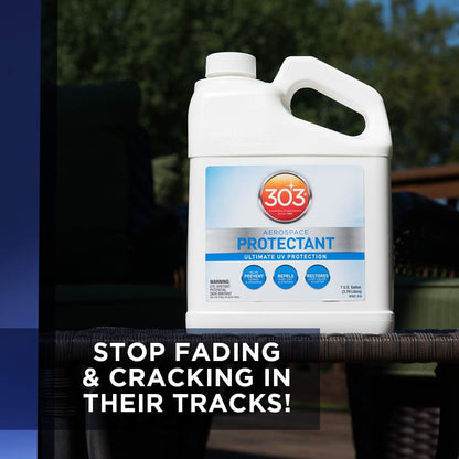 303 Products Aerospace Protectant Spray, UV Protection for Outdoor Surfaces – Protects Vinyl, Plastic & Rubber, Repels Dust & Dirt, Matte Finish, 10 oz