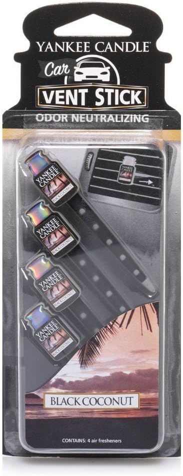 Yankee Candle Car Freshener Smart-Scent Vent Clips, 4-PACK (Sage & Citrus)