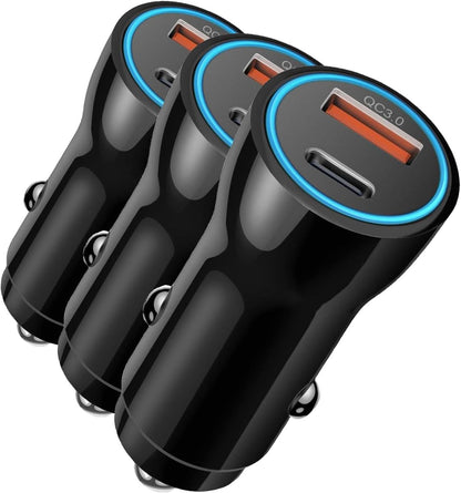 iPhone 17 16 15 Car Charger, [Apple MFi Certified] USB C Car Charger 43W Fast Charging with 3.3 FT Type C to C Cable, USB Car Adapter for iPhone 17/17 Pro/17 Pro Max/Air/16/15