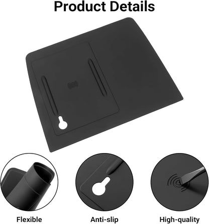 Glove Box Dividers Organizer Compatible with Toyota 2016-2020 2021 2022 2023 Tacoma Accessories Black ABS Material Center Console Organizer