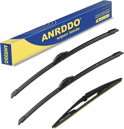 3 Wipers Factory Replacement For Subaru Outback 2020-2022 2023 2024 Original Equipment Replacement Windshield Wiper Blades Set 26"+18"+16" (Set of 3) Top Lock - Colors B