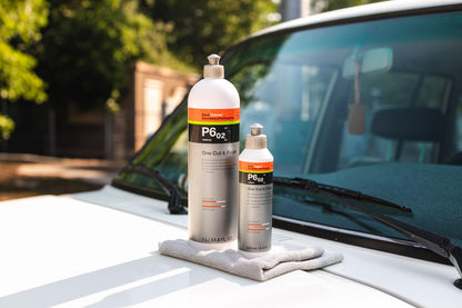 KOCHCHEMIE P6.02 One Cut & Finish - High-Gloss Polishing Compound with Sealant; Remove Scratches and Grindings from Grit Size P2000 and Above with Simultaneous Sealing Effect (250 ml)