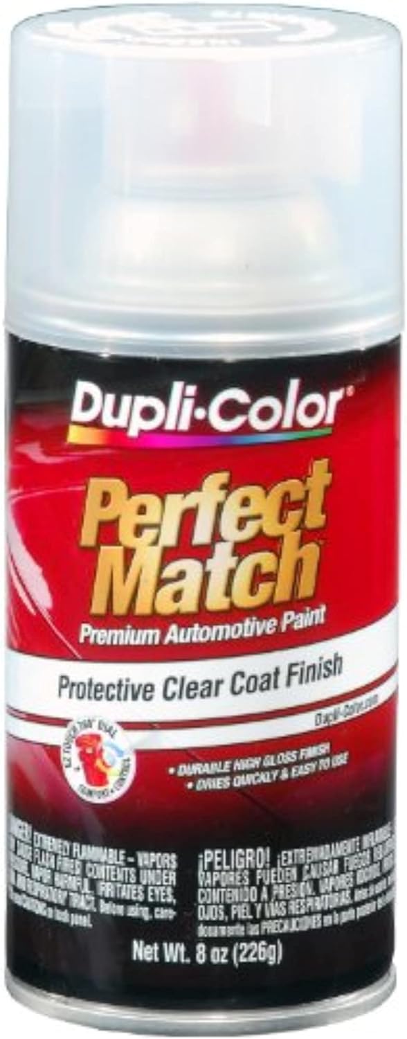 Dupli-Color EBCL01257 Clear Perfect Match Automotive Top Coat - 8 oz. Aerosol - Colors A