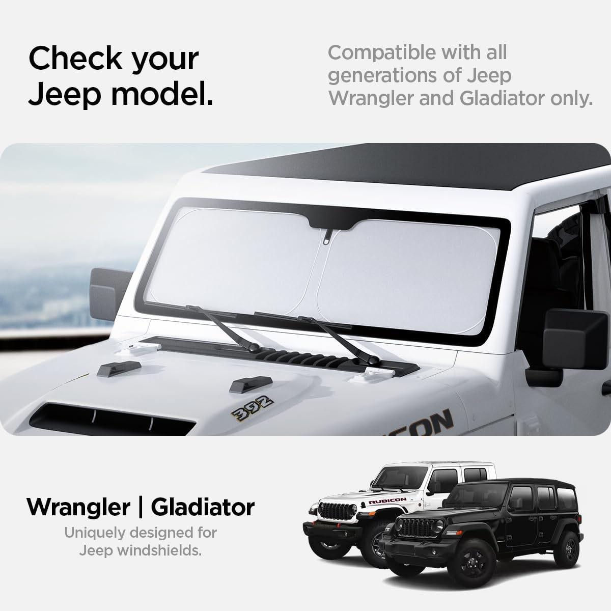 Spigen ZeroGap Windshield Sunshade for Tesla Model Y & 3, Maximum UV & Heat Protection, Dual Layer with Pocket | Car Accessories for Model Y Juniper, Model Y L, Model 3 Highland | Gift for Tesla Owner