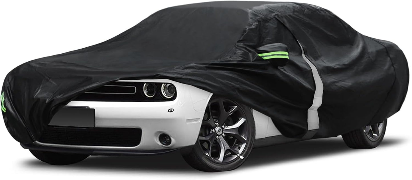 Car Cover Custom Fit for Toyota Corolla 2000-2025, Honda Civic 1991-2025, Waterproof All Weather Full Exterior Cover Rain Sun Protector Car Cover with Door Zipper