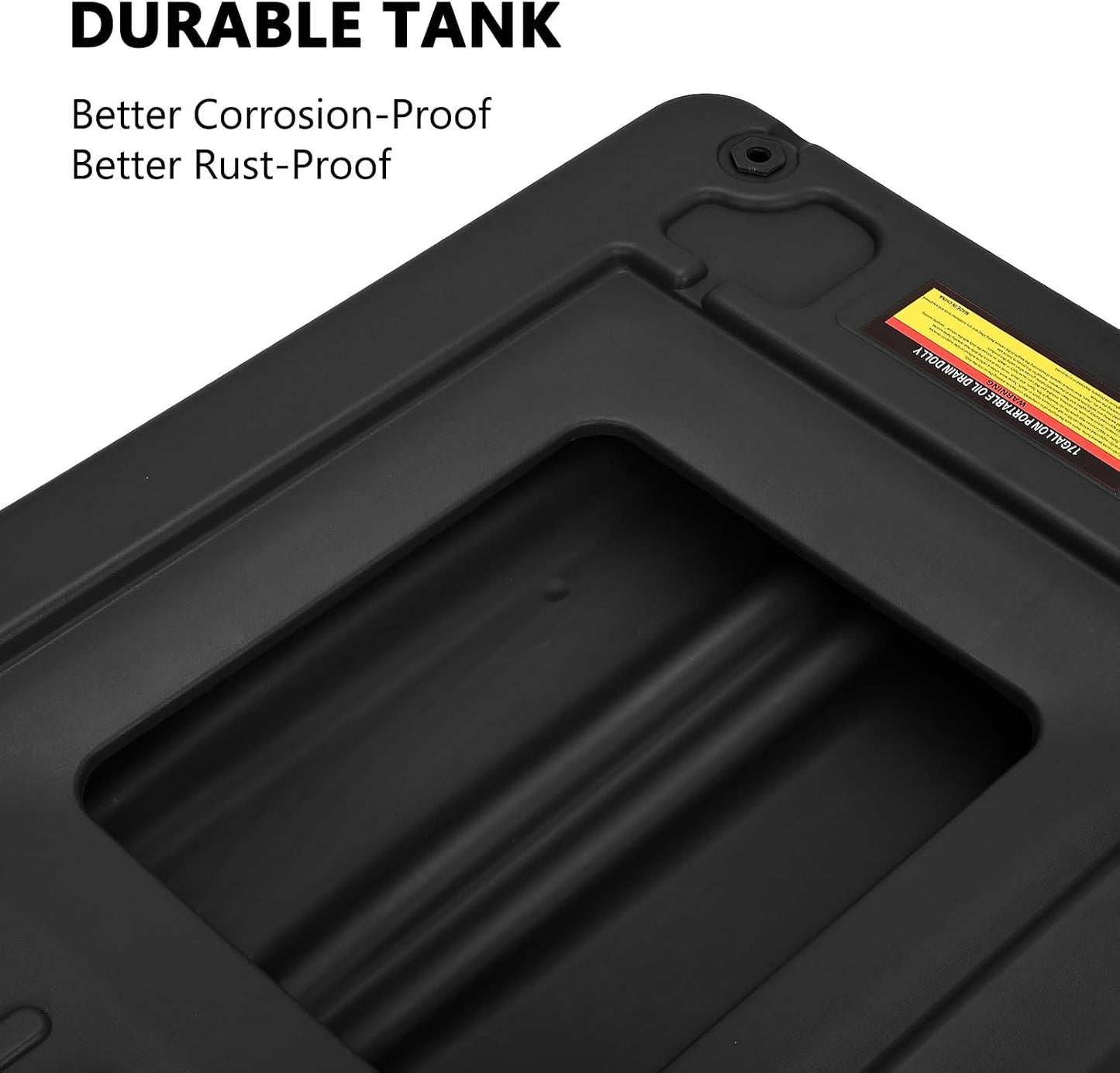 Garvee 20 gal Oil Drain Pan Oil Drain Tank, 76 L Low Profile Oil Drain Pan, Large Capacity Oil Change Pan with Manual Pump & T Foldable Hand and Wheels, 8 ft Hose Oil Drain Cart for Car, SUV, Trucks