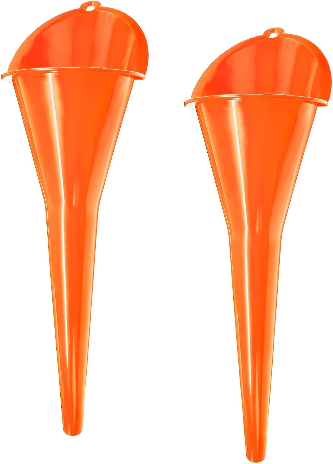 2PCS Oil Funnel, Flexible Multi-Function Automotive Oil Funnel, Spill-Proof Plastic Long Neck Engine Funnels Set for Gas Lubricants Water Diesel Fuel Kerosene, Car Accessories (Blue)