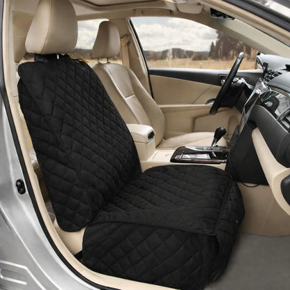 Bark Lover Deluxe Dog Seat Cover for Front Seat-More Durable Waterproof Front Seat Protector, High Heat Resistant and Nonslip Front Seat Cover for Dogs Kids, Universal Size (Black,1 Pack)