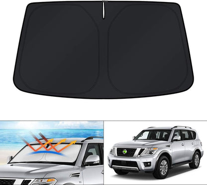 KUST Windshield Sun Shade for Toyota RAV4 2019-2022 2023 2024 2025 2026 Window Accessories Shade Sun Visor Cover Foldable Block UV Rays - Colors A