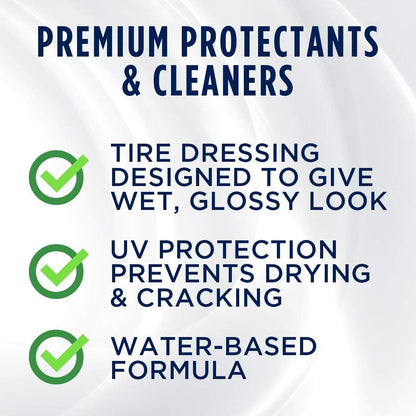 303 Products High Gloss Tire Shine And Protectant - Long Lasting, Water Based Formula - Lasts For Weeks - No Harmful Silicones - Lasts Weeks Not Days, 16 fl. oz. (30395CSR) Packaging May Vary