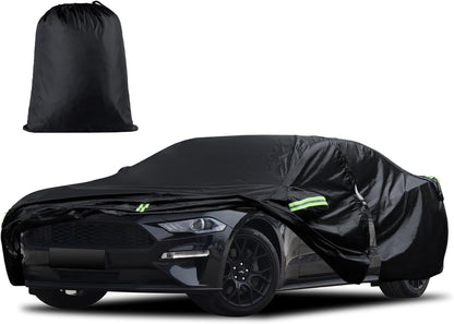Car Cover Custom Fit for Toyota Corolla 2000-2025, Honda Civic 1991-2025, Waterproof All Weather Full Exterior Cover Rain Sun Protector Car Cover with Door Zipper