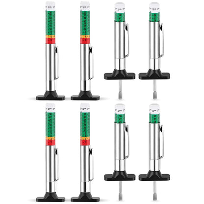 INBOF 4 Pack Tire Tread Depth Gauge, Color Coded Tire Depth Gauge Tool 32nds