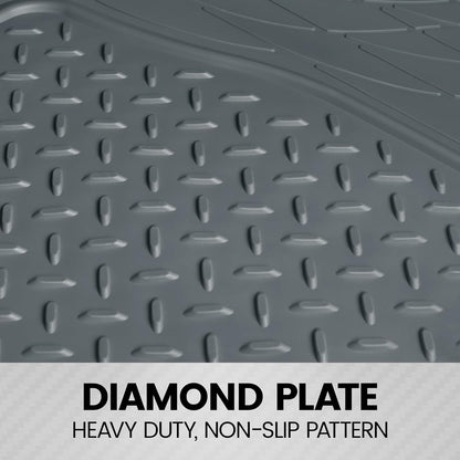 Heavy Duty Cargo Liner Floor Mat-All Weather Trunk Protection, Trimmable to Fit & Durable HD Rubber Protection for Car SUV Sedan Auto