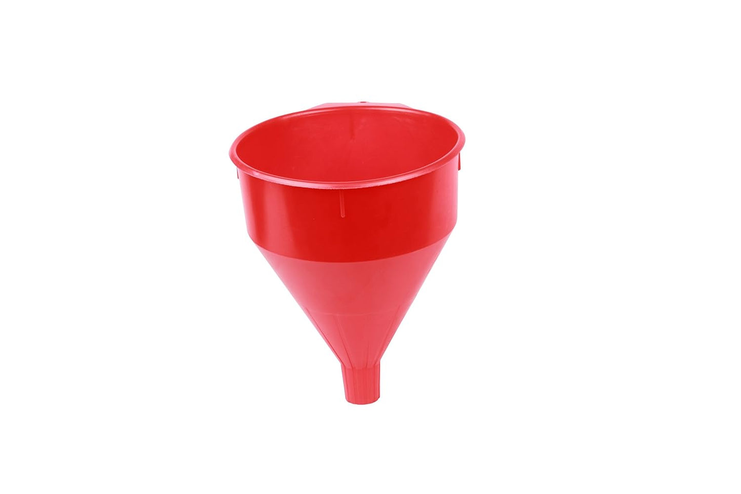 WirthCo 32002 Red Safety Funnel with Screen/Strainer Funnel for Oil, Fuel, Gas, and Automotive Large 2 Quart Capacity