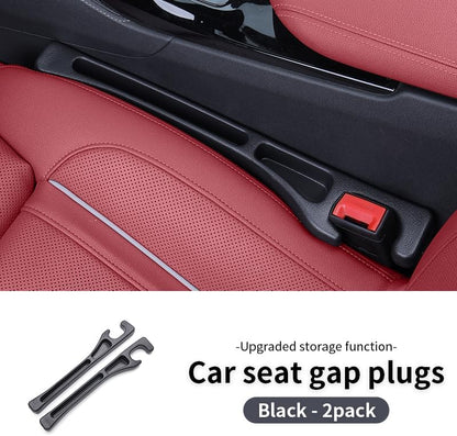 Car Seat Gap Filler 2-Pack, Universal Elastic Soft Foam Seat Gap Plug – Fills Gap Between Seat & Console, Drop-Proof Guard for Phones, Keys & Cards, Fits Cars, SUVs, Trucks & Sedans