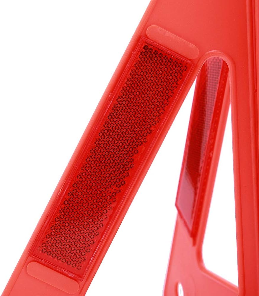 Gavigain Emergency Triangles, Portable Car Emergency Breakdown Triangle Warning Reflective Warning Sign for Road Safety, normal