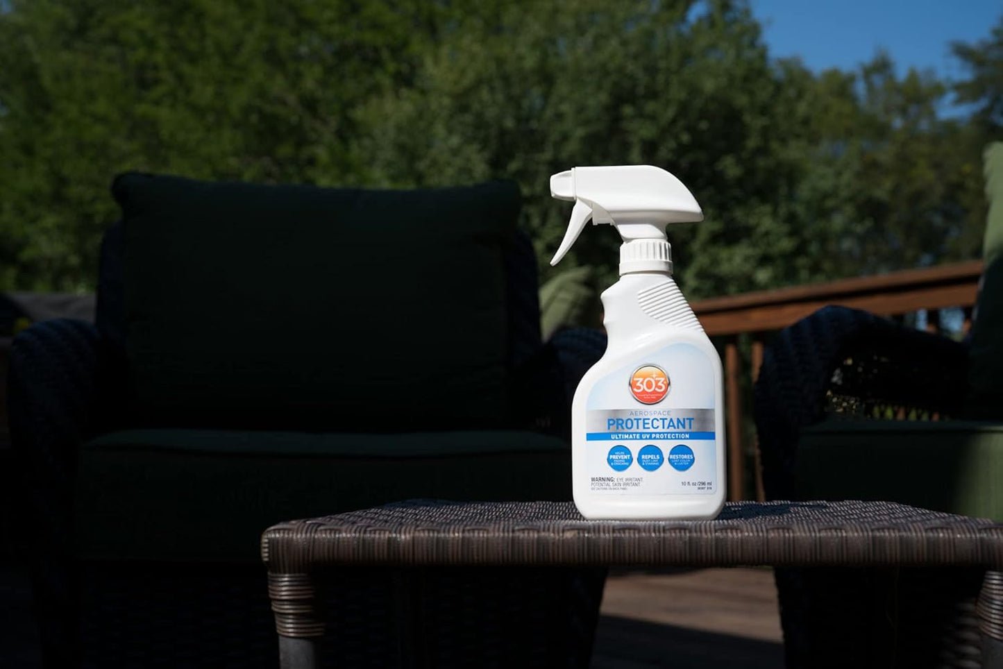 303 Products Aerospace Protectant Spray, UV Protection for Outdoor Surfaces – Protects Vinyl, Plastic & Rubber, Repels Dust & Dirt, Matte Finish, 10 oz