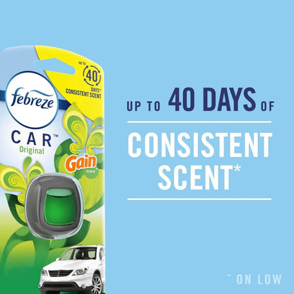 Febreze Car Vent Clips Air Freshener Smoke Odor Eliminator, Citrus Scent 2 Pack