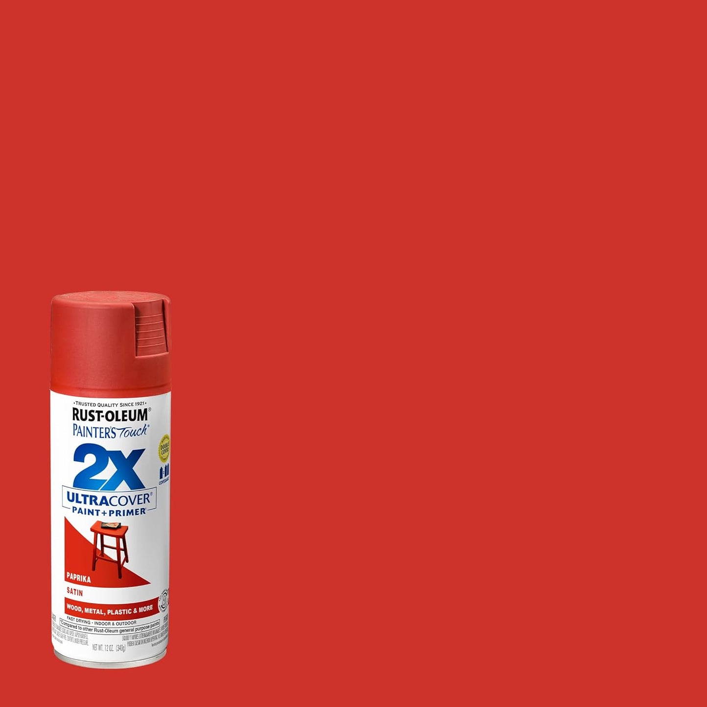 Rust-Oleum 334029 Painter's Touch 2X Ultra Cover Spray Paint, 12 oz, Gloss Clear - Colors E