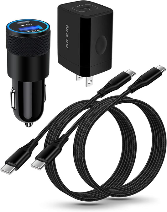 Bluetooth Fm Transmitter for Car, 54w Fast Charging, Blue Tooth 5.4 Car Charger USB-C USB-A Multi Ports, Wireless Radio Aux Cigarette Lighter Adapter Auxiliary for Samsung Galaxy Android iPhone Apple