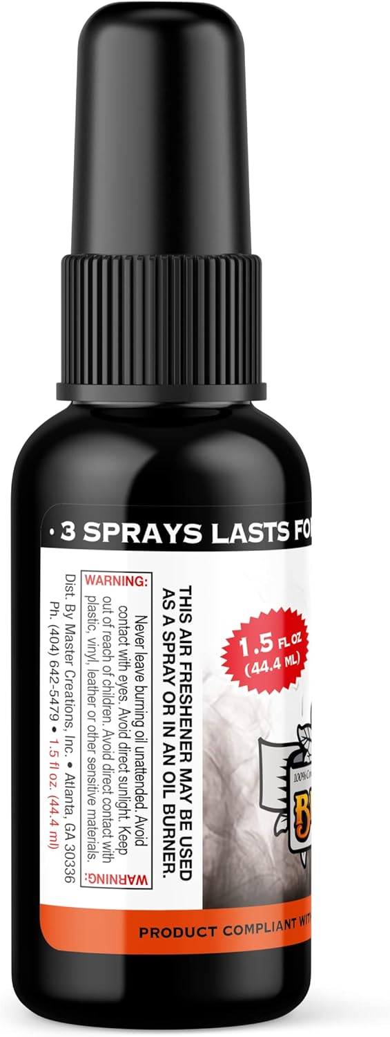 BluntPower (Baby Powder, 1 Pack) Concentrated Air Freshener Spray - Oil-Based Room Diffuser Spray - Long-Lasting Bathroom Scent, Car Freshener & Odor Eliminator - Colors B