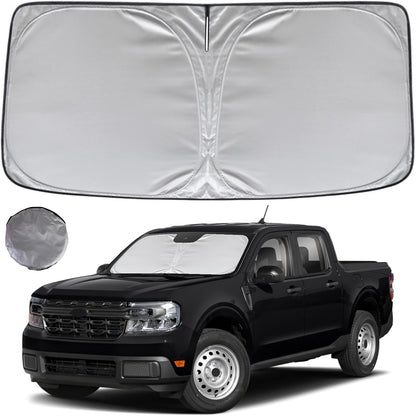 KAYZT Windshield Sun Shade for 2019-2025 2026 Chevy Silverado 1500 /GMC Sierra 1500 2500HD 3500HD Foldable Sunshade Front Window Custom Fit Car Accessories - Colors C