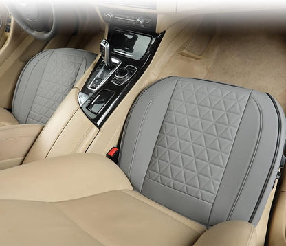 Black Panther Luxury Faux Leather Car Seat Cover Front Bottom Seat Cushion Cover, Anti-Slip and Wrap Around The Bottom, Fits 95% of Vehicles - 1 Piece,Black