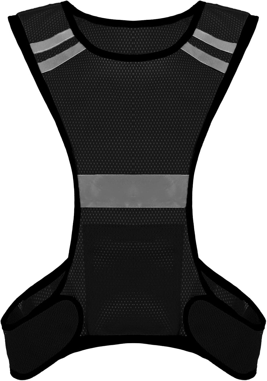 Ptwola Reflective Running Vest High Visibility Running Gear with Large Pocket Night Lightweight Reflective Safety Vest