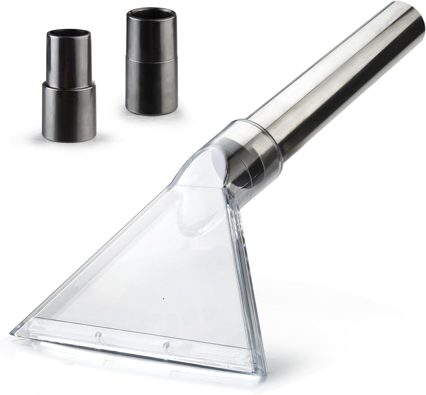 Universal Clear Vacuum Extraction Accessory with 1-1/4“,1-7/8” and 2-1/2” Adapter,Compatible with All Shop Vac Extractor,Wet Dry Vacuum Cleaner Attachments for Upholstery,Carpet Cleaning,Car Detailing