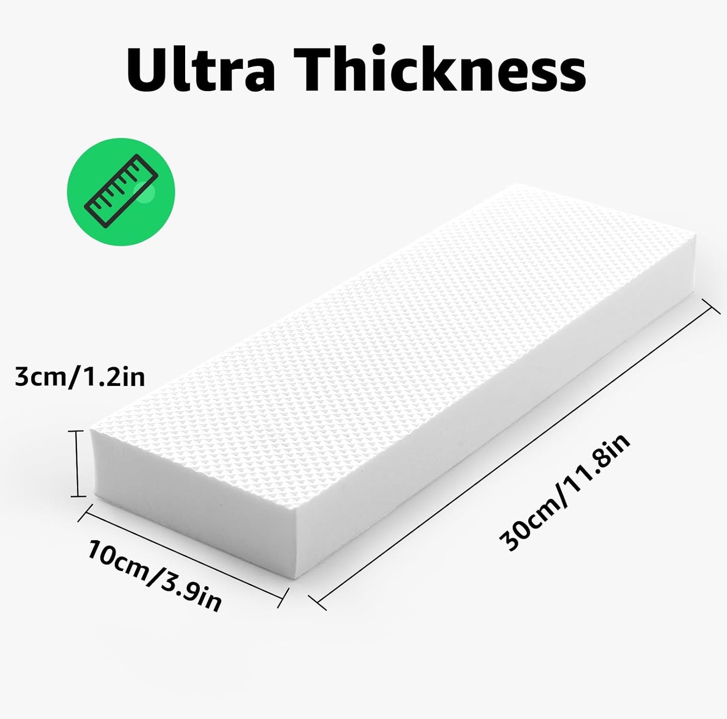 Garage Wall Protector, 2 Roll Garage Car Door Protector Bumper Guard for Car Doors Anti-Collision Waterproof Inflaming Ultra Self Adhesive EVA Foam for Warehouse (2 ROLL: 79" x 8" x 1/4")