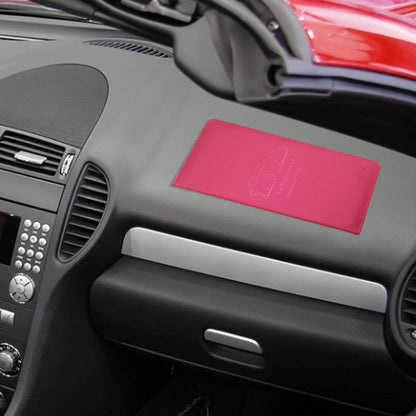 Car Registration and Insurance Card Holder - Leather Vehicle Glove Box Automobile Documents Paperwork Wallet Case Organizer for ID, Driver's License, Key, Cards - Car Accessories for Women&Men