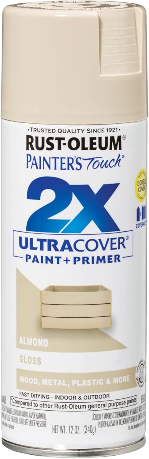 Rust-Oleum 334029 Painter's Touch 2X Ultra Cover Spray Paint, 12 oz, Gloss Clear - Colors E