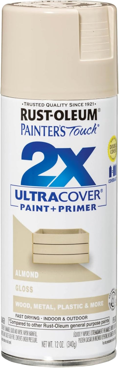Rust-Oleum 334029 Painter's Touch 2X Ultra Cover Spray Paint, 12 oz, Gloss Clear - Colors E