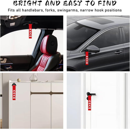 Ohleats Car JDM Tow Strap, Racing Trailer Belt with Chinese Slogan, Decorative Sports Trailer Hook Traction Rope Fit for Front or Rear Bumper, Universal Exterior Car Accessories (Style 2)
