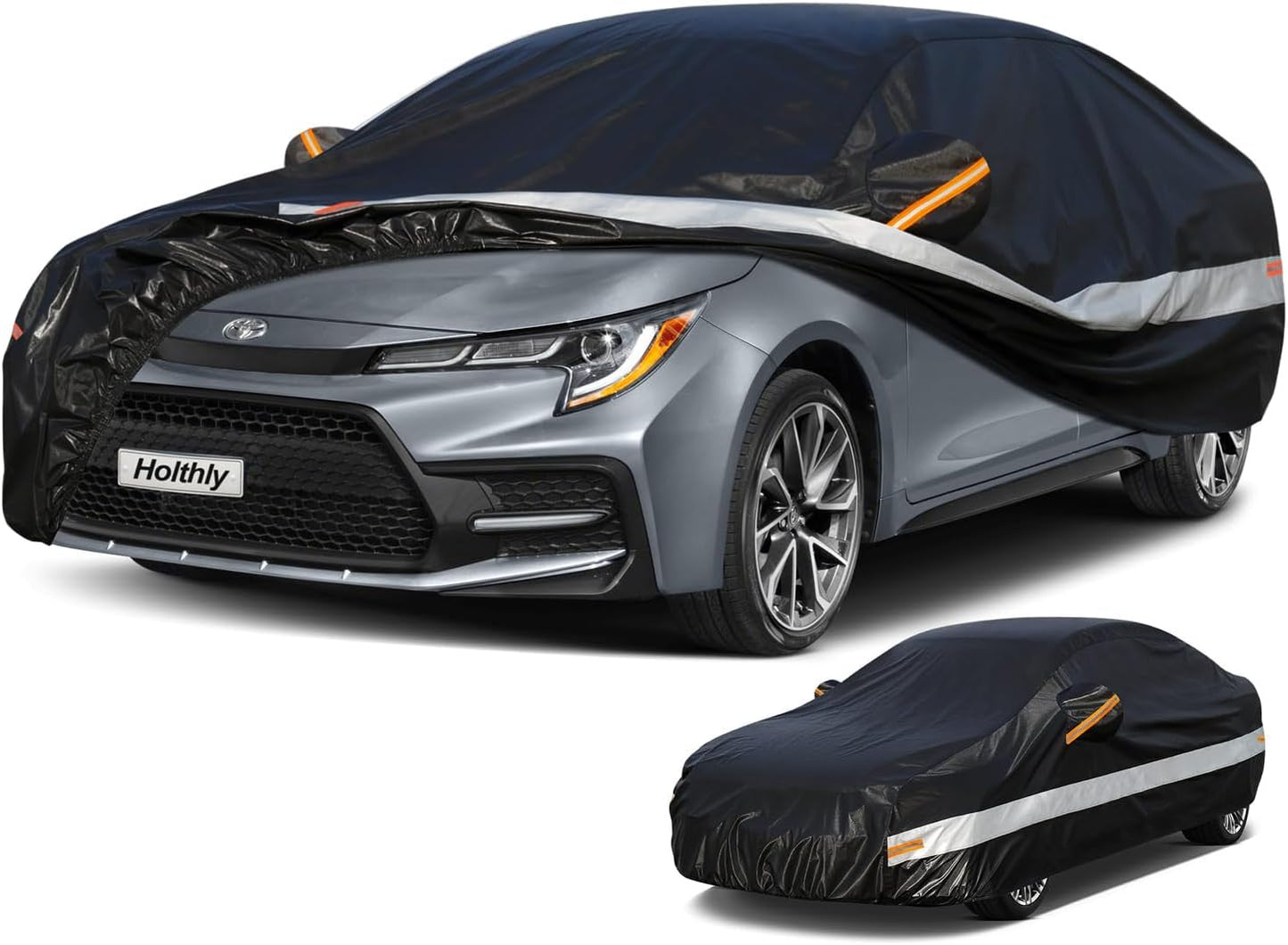 10 Layers Car Cover Custom Fit for Mercedes Benz C Class C250 C300 C43 C63 (1993-2026), Waterproof All Weather for Automobiles, Outdoor Full Cover Sun Dust Rain Protection with Cotton. Black - Colors A