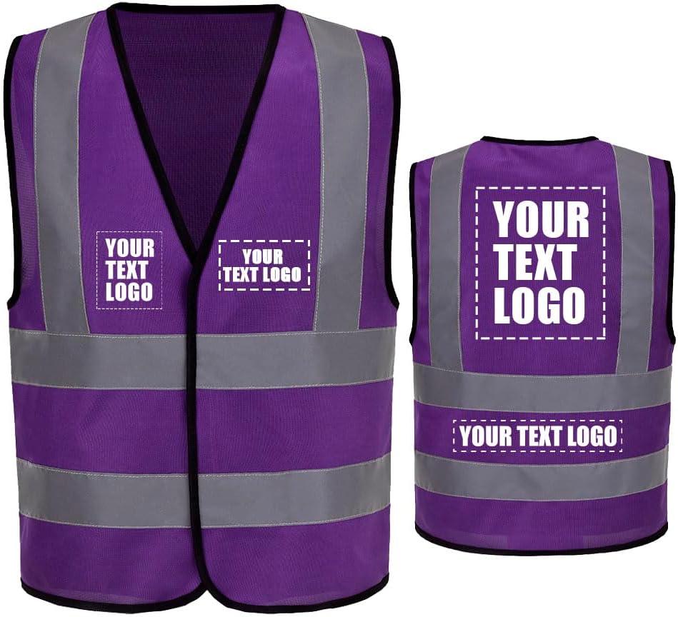 AYKRM 12 colour High visibility viz vest hi vis viz reflective work construction safety vest (XS-8XL) - Colors A