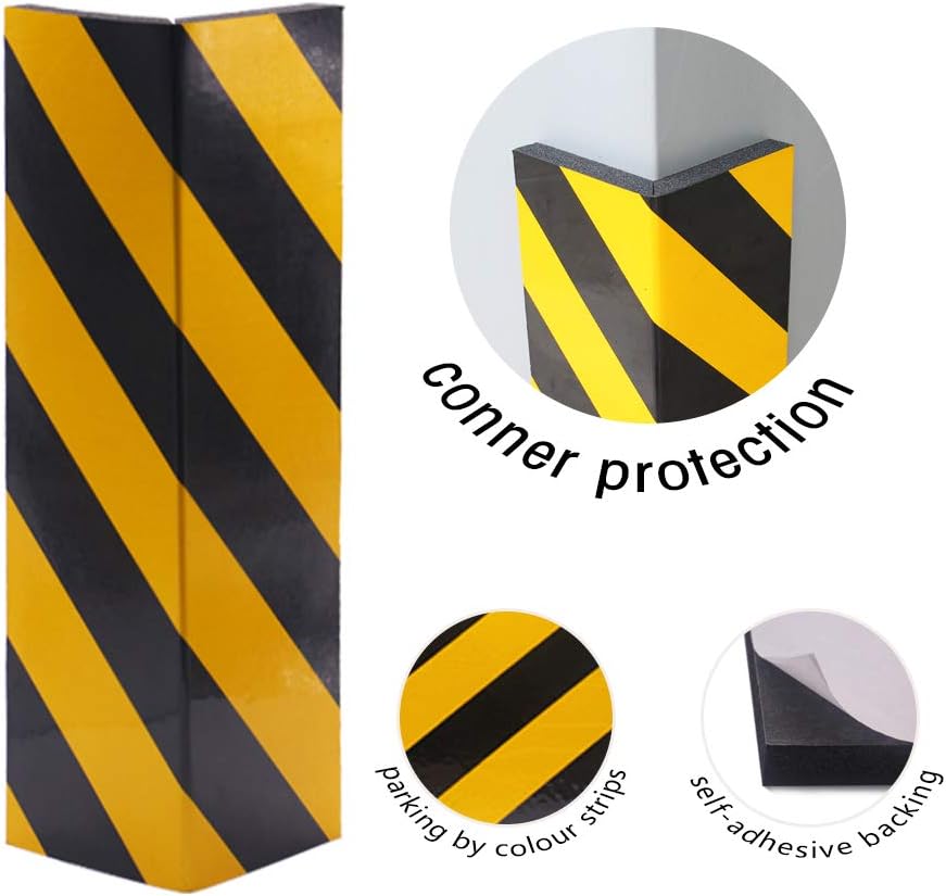 Garage Wall Protector Foam Wall Corner Guard for Parking Garages - Edge Protector Protect Your Car - Garage Corner Edge and Bumpers Guards