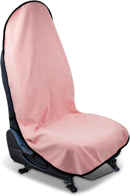 Waterproof Sweating Car Seat Cover for Post Gym Workout, Running, Swimming, Beach and Hiking, Universal Fit Non-Slip Towel Bucket Seat Protector for Cars SUV Trucks, Machine Washable (Grey)