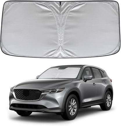 KAYZT Windshield Sun Shade for 2019-2025 2026 Chevy Silverado 1500 /GMC Sierra 1500 2500HD 3500HD Foldable Sunshade Front Window Custom Fit Car Accessories - Colors A