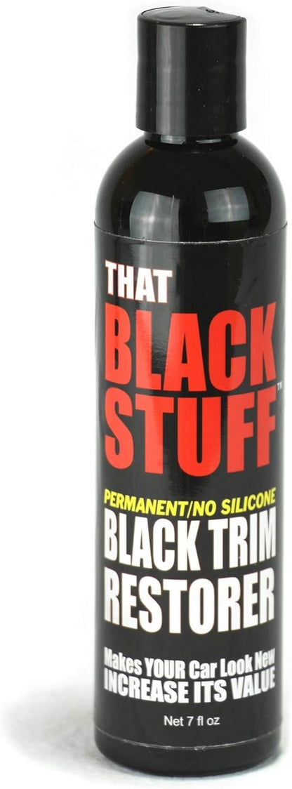 Black Plastic Restorer - Instantly Restore Your Faded or Damaged Black Plastic Trim - Won't Wash Off - Permanent - Lasts for Years - Easy - that Black Stuff
