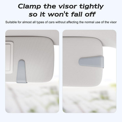 Sotfamily Sunglass Holder for Car Visor, Suede Cloth Magnetic Sunglass Organizer for Car Accessories, 2 Packs, Black