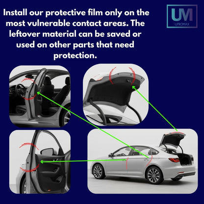 4 Door Edge Upromax Paint Protection Film PPF 8mil Precut Strips, Universal Fit Clear Tape Door Seal, Car Accessories Car Cover, Scotch Guard, Clear Tape, Door Protector, SUV