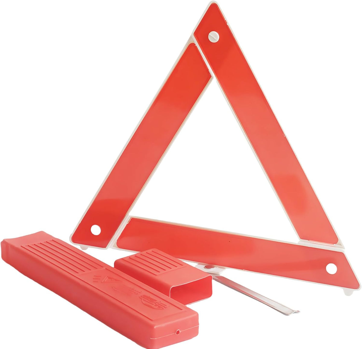 3 Pack Emergency Warning Triangles for Vehicles, Foldable Reflective Roadside Safety Triangles with Storage Case, Car Emergency Breakdown Hazard Sign Kit for Truck SUV Auto
