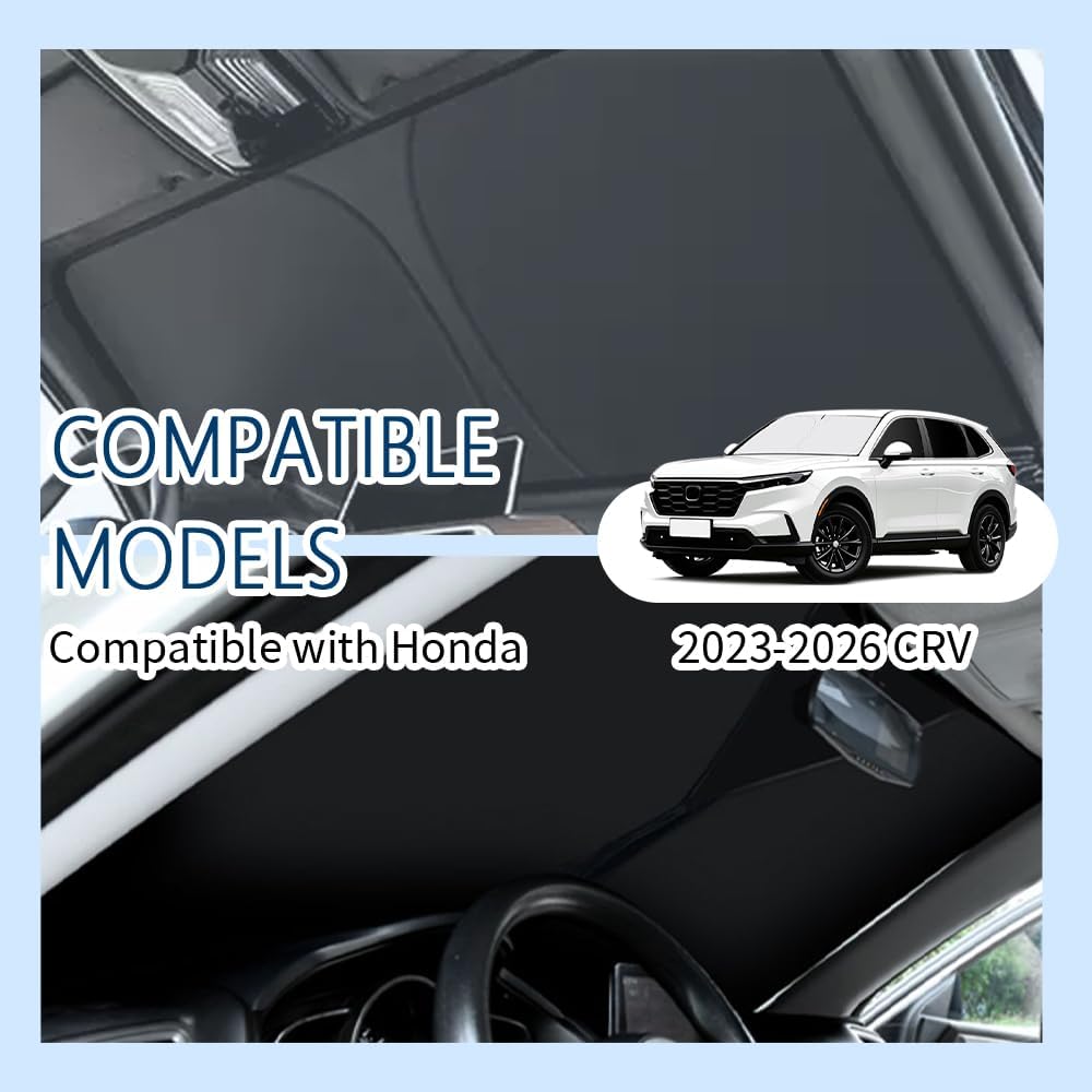 300T Thickened Automotive Glass Sunshade and Comes with Storage Bag,Keep Car Interior Cool,Universal Windshield Sun Shade Fit for Cars,Trucks,SUVs (L: 57.08 * 31.5 inch)