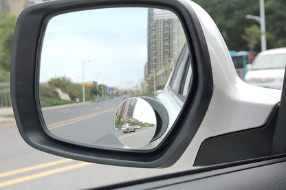 Verivue 2-Inch Round Blind Spot Mirrors for Cars, Universal Fit, HD Convex Wide Angle, Stick-On Frameless Side Mirror Blindspot, Adjustable Blind Spot Mirror for Car Side Mirrors, 2-Pack