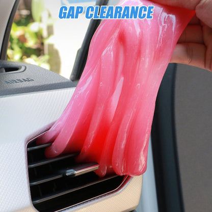 Car Cleaning Gel, Vehicle Dust Detailing Putty Slime Cleaner Kit for Air Vent, Reusable Automotive Interior Detail Clean Mud Removal Tool, Universal for SUV Sedan Truck (Blue)