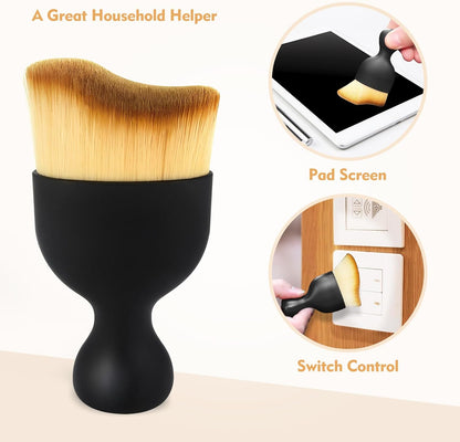 Car Interior Cleaning Brush Car Duster Interior with Ultra Soft Bristles Auto Detailing Brushes Dusting Car Accessories for Dashboard, AC Vents, Leather, Scratch-Free (1Pack)