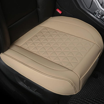 Black Panther Luxury Faux Leather Car Seat Cover Front Bottom Seat Cushion Cover, Anti-Slip and Wrap Around The Bottom, Fits 95% of Vehicles - 1 Piece,Black