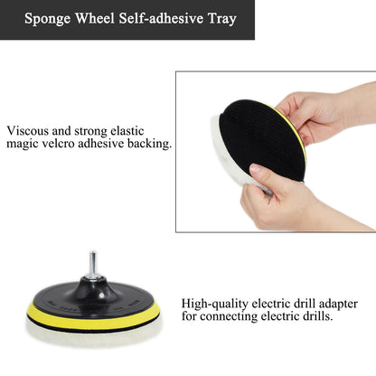 Car Foam Polishing Buffing Kit, Polishing Buffing Pads, Wool Pads,Polishing & Buffing Wheels, for Headlights & Body Foam Wax & Buffer Kits (27)