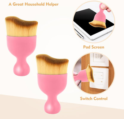 Car Interior Cleaning Brush Car Duster Interior with Ultra Soft Bristles Auto Detailing Brushes Dusting Car Accessories for Dashboard, AC Vents, Leather, Scratch-Free (1Pack)